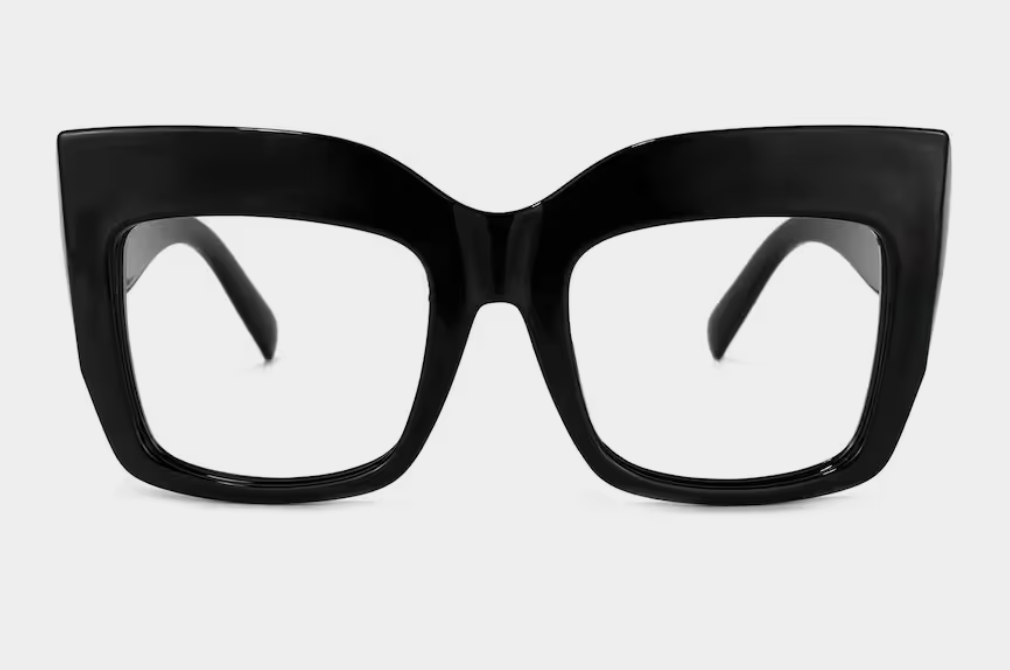 OS Oversized Black Cateye