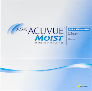 1-DAY ACUVUE® MOIST for Astigmatism – 90 Pack